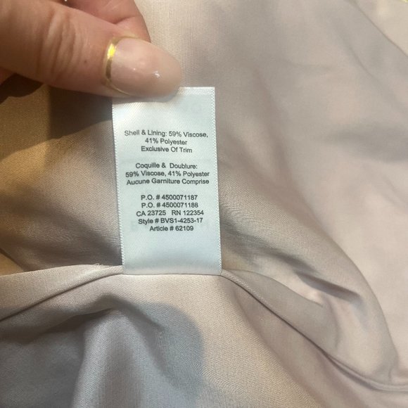 Aritiza Babaton baby pink satin Forbes bomber / baseball jacket - EUC Si… - Picture 6 of 8